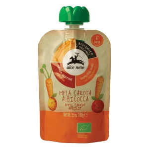 Alce Nero Merenda da spremere Mela, Carota e Albicocca Bio 100 g