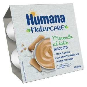Humana Merenda al Latte e Biscotto 400 g (4x100 g)
