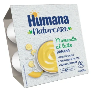 Humana Merenda al Latte e Banana 400 g (4x100 g)