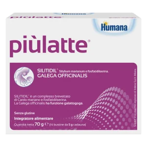 Humana Integratore Allattamento PiùLatte 70 g (14 bustine da 5 g)