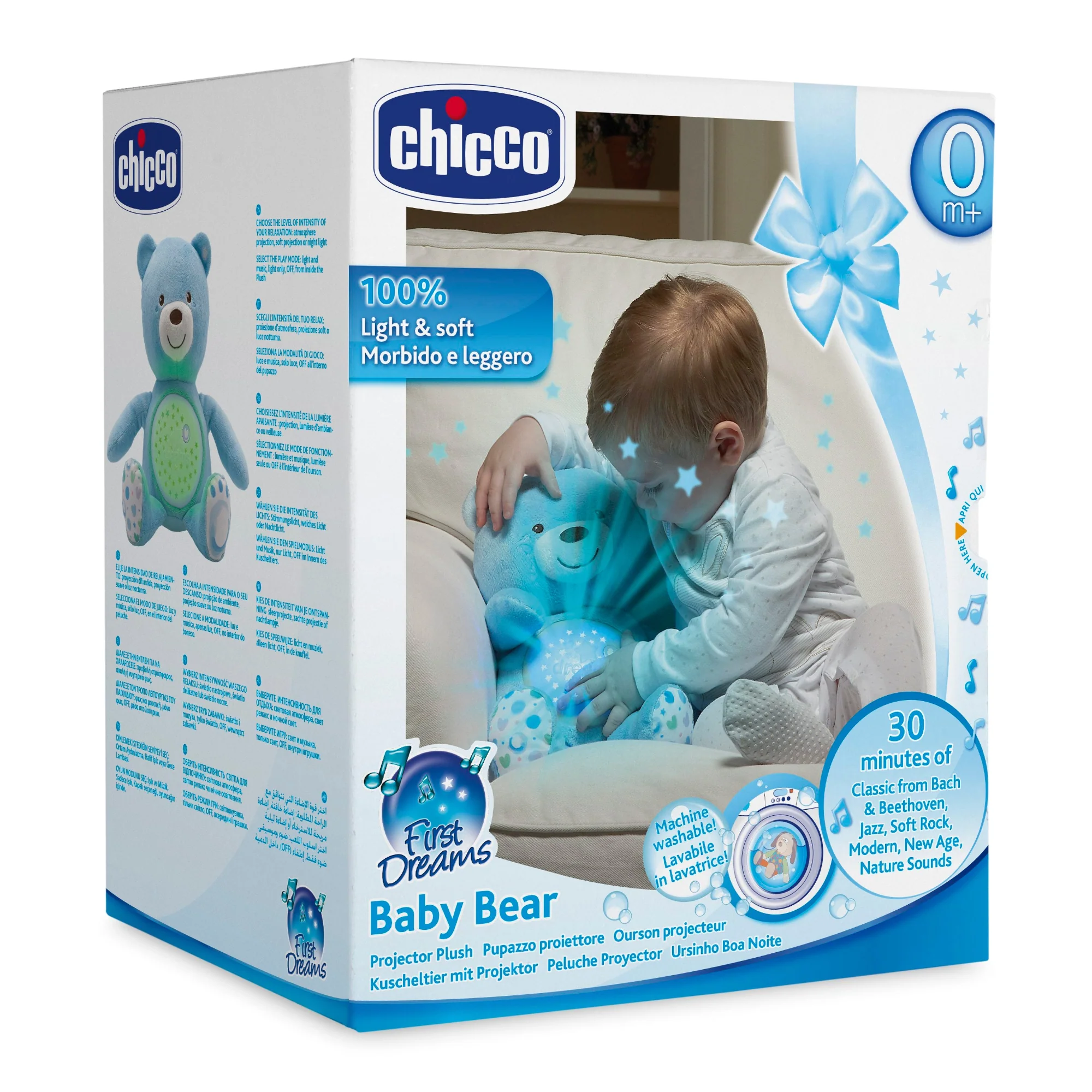 Chicco Peluche Proiettore First Dreams Baby Bear +0m - immagine 5