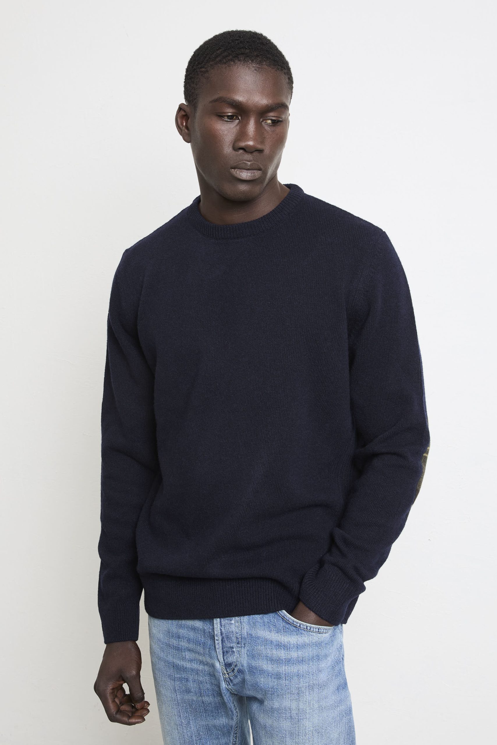 Barbour 2193 Maglione blu girocollo