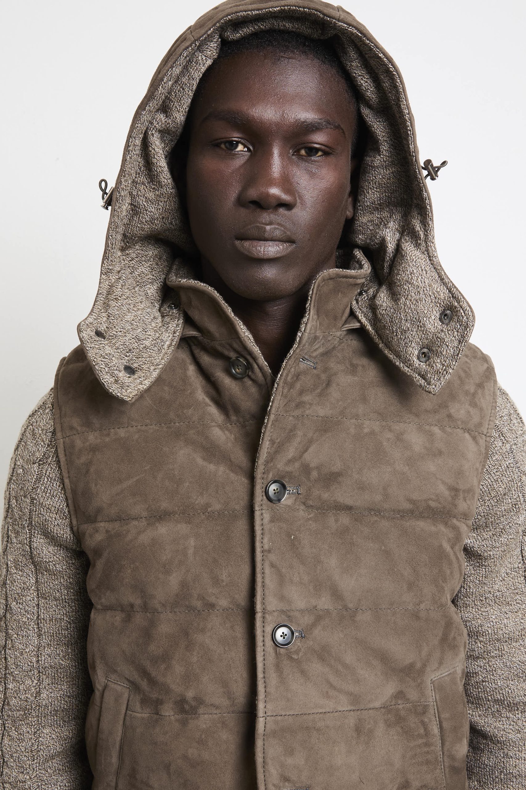 The Jack Leathers 2675 Giubbotto in suede reversibile tortora - immagine 9