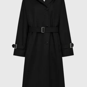 FW25-AGATHA-BRERA ELVA  TRENCH SFODERATO DONNA COLORE NERO