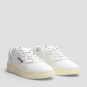 SS26-AULM-LL11 SNEAKERS MEDALIST LEATHER/LEATHER  WHITE/SEA GRASS