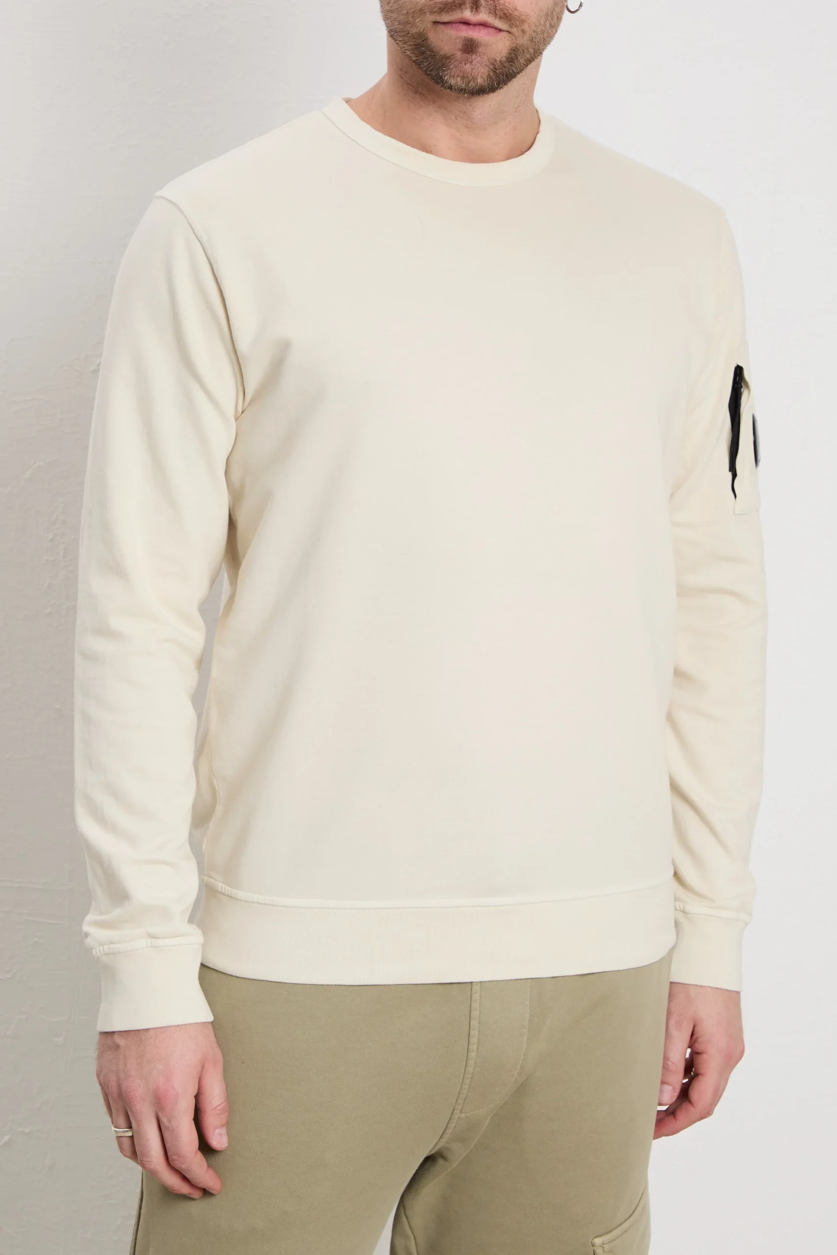 CP Company 3124 Sweat-shirt manica lunga crema - immagine 5