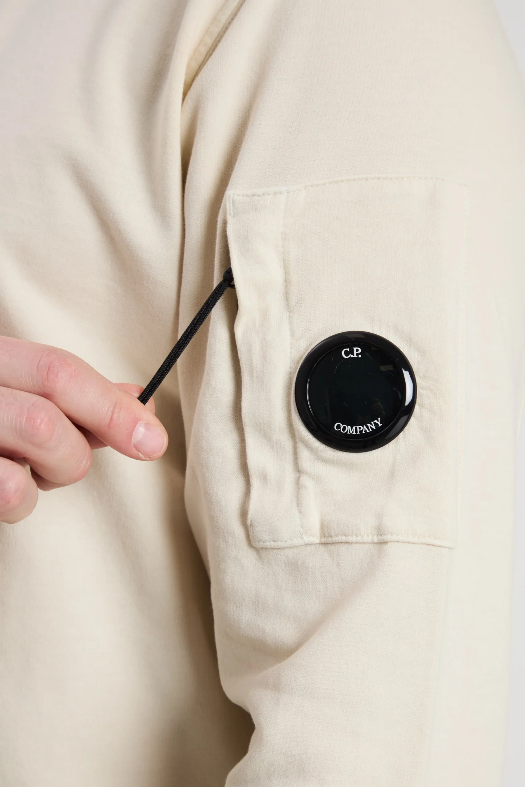 CP Company 3124 Sweat-shirt manica lunga crema - immagine 3