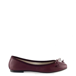 Ballerina con fiocco bordeaux
