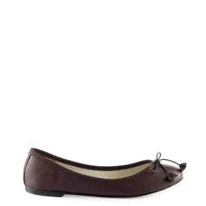 Ballerina con fiocco marroni