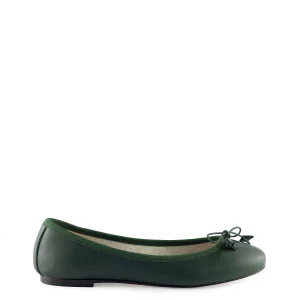 Ballerina con fiocco verde scuro