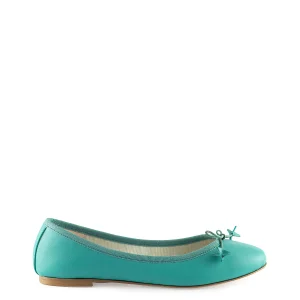 Ballerina con fiocco verde smeraldo