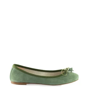 Ballerina con fiocco verde