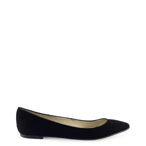 Ballerina liscia a punta nere