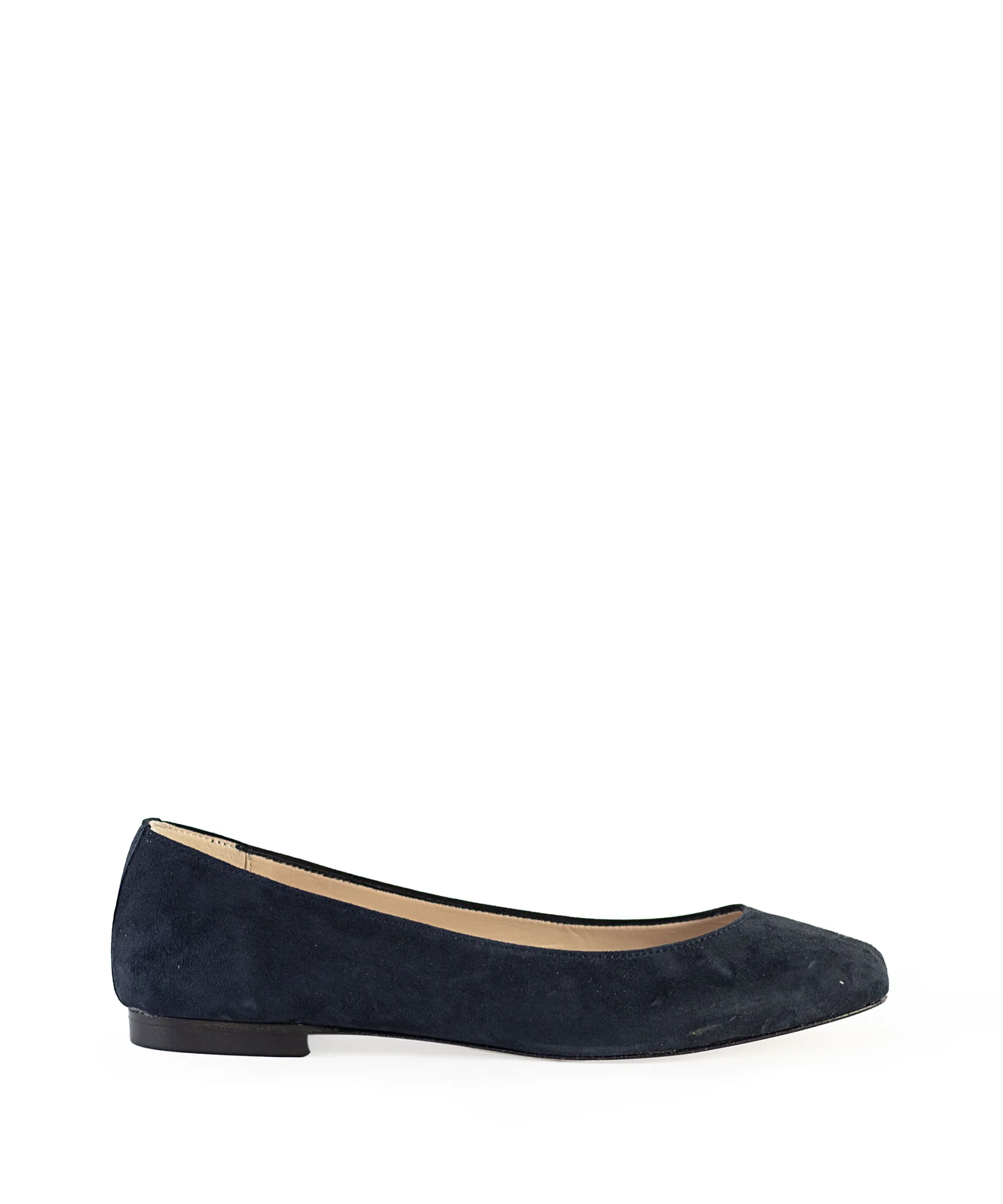 Ballerine punta quadrata blu
