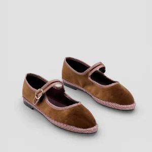 BALTHASAR   MARY JANE IN VELLUTO MARRONE