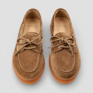 SS26-CPH 160 MOCASSINO IN SUEDE  BROWN