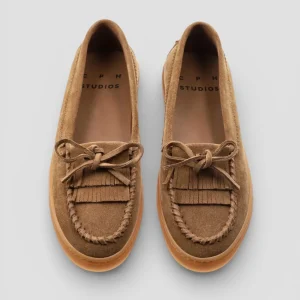SS26-CPH 365 MOCASSINO IN SUEDE NEW BROWN