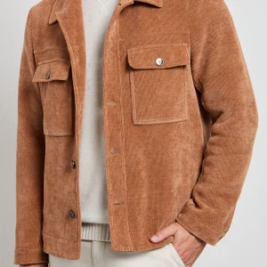 Reworked 2525 Overshirt cammello velluto