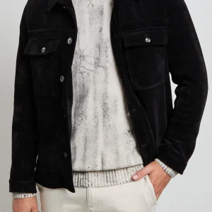 Reworked 2524 Overshirt nera velluto