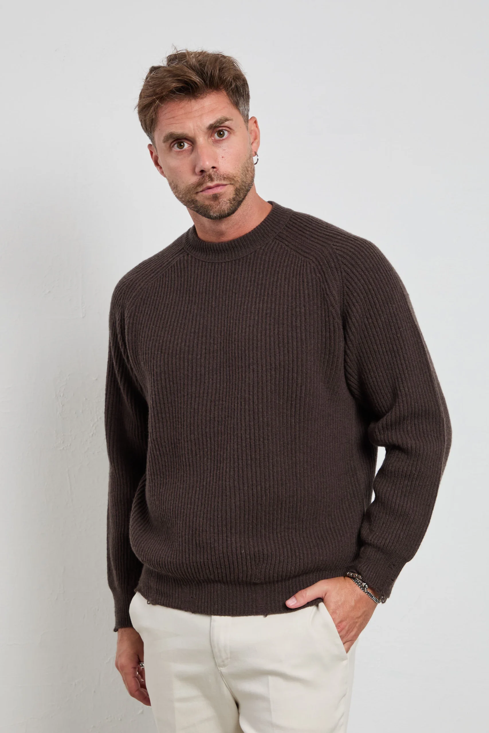 Atomo 2011 Girocollo costa inglese marrone - immagine 3