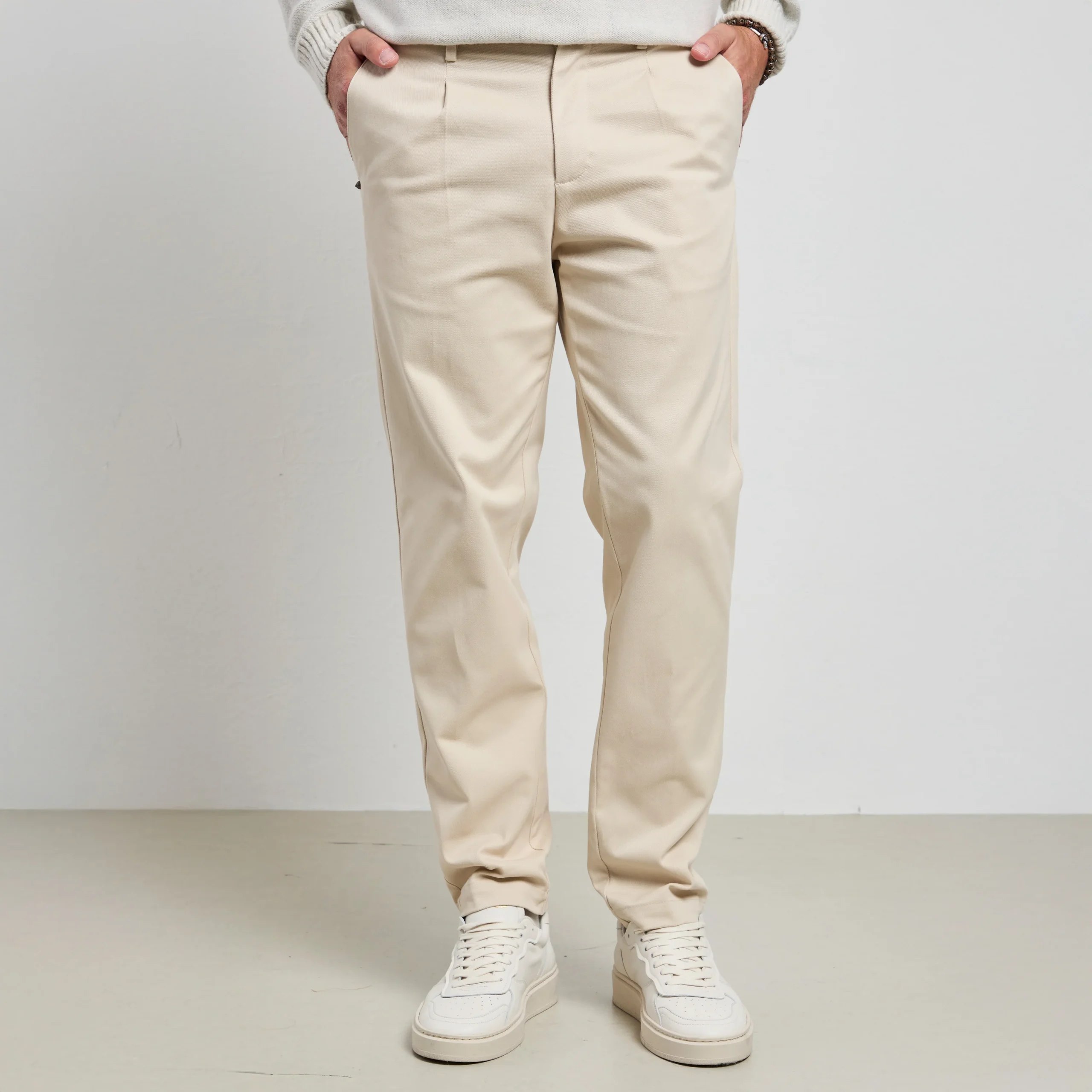 Officina 36 - 2331 Pantalone panna Namy - immagine 7