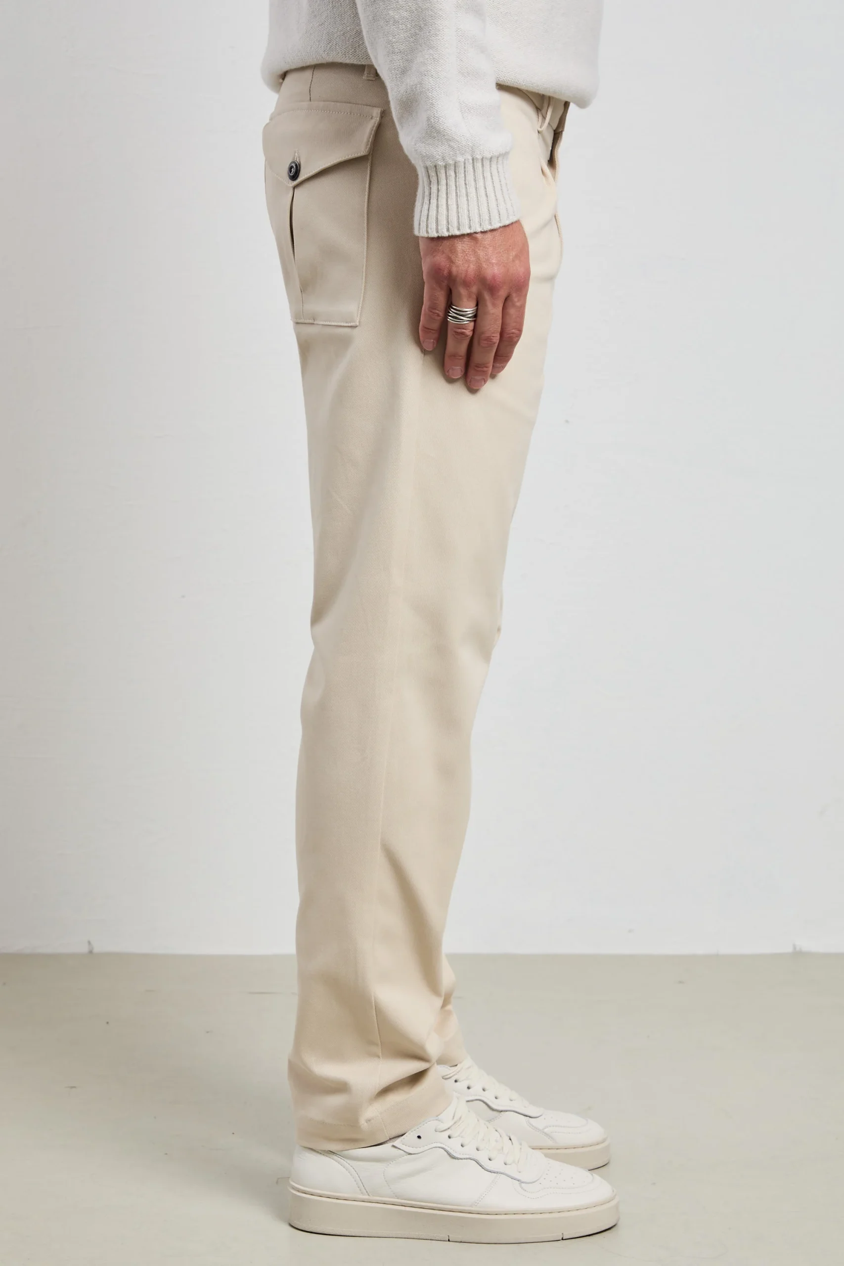 Officina 36 - 2331 Pantalone panna Namy - immagine 6