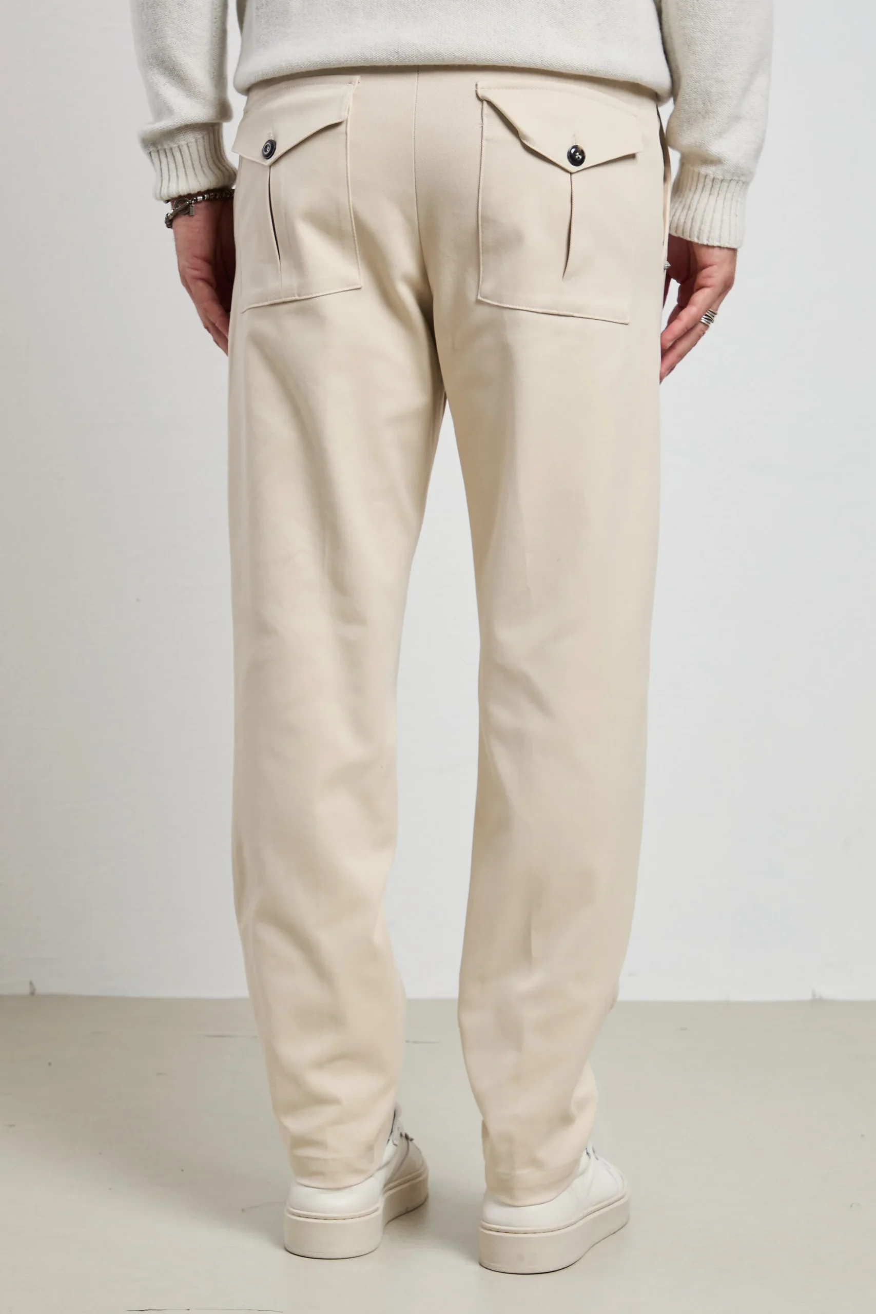 Officina 36 - 2331 Pantalone panna Namy - immagine 4