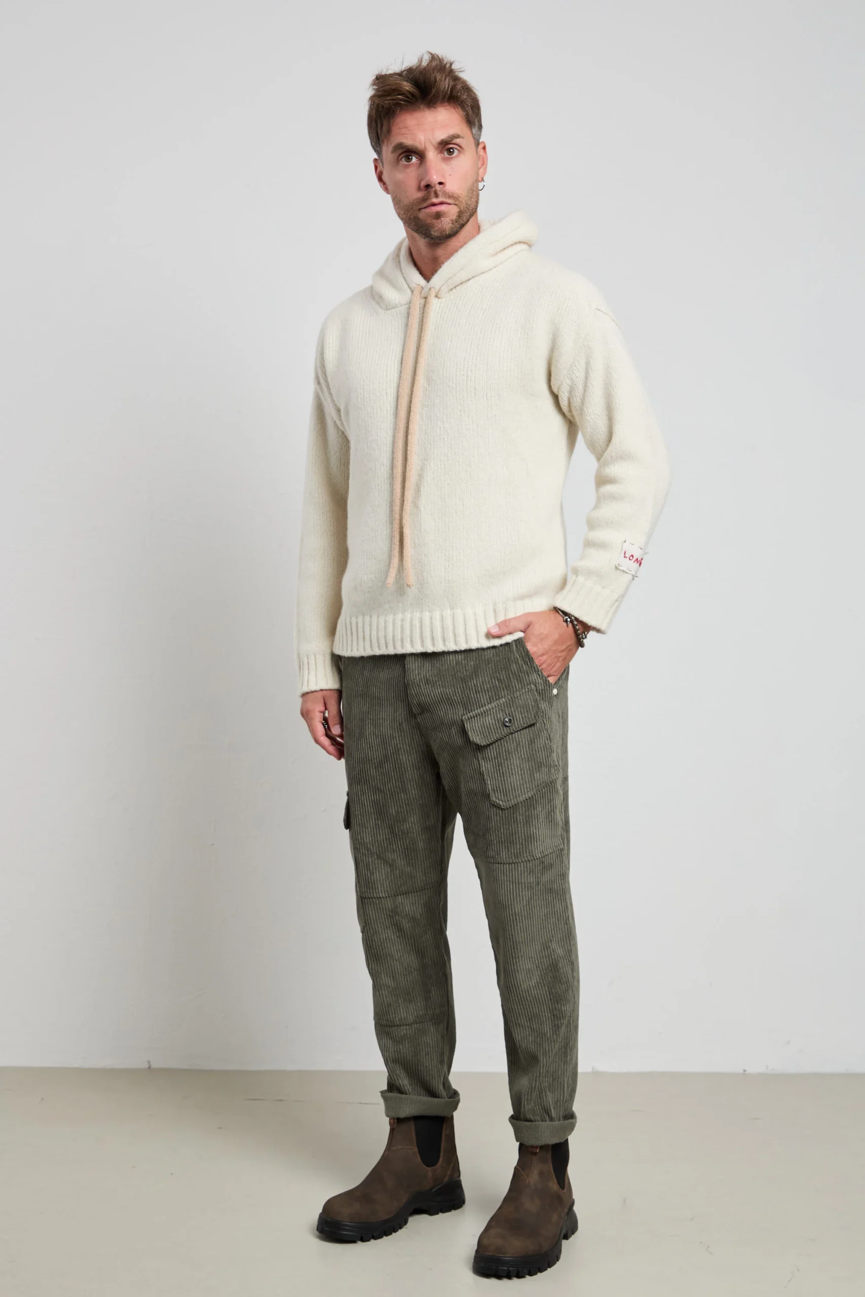 Reworked 2515 Pantalone verde Spillo velluto - immagine 6