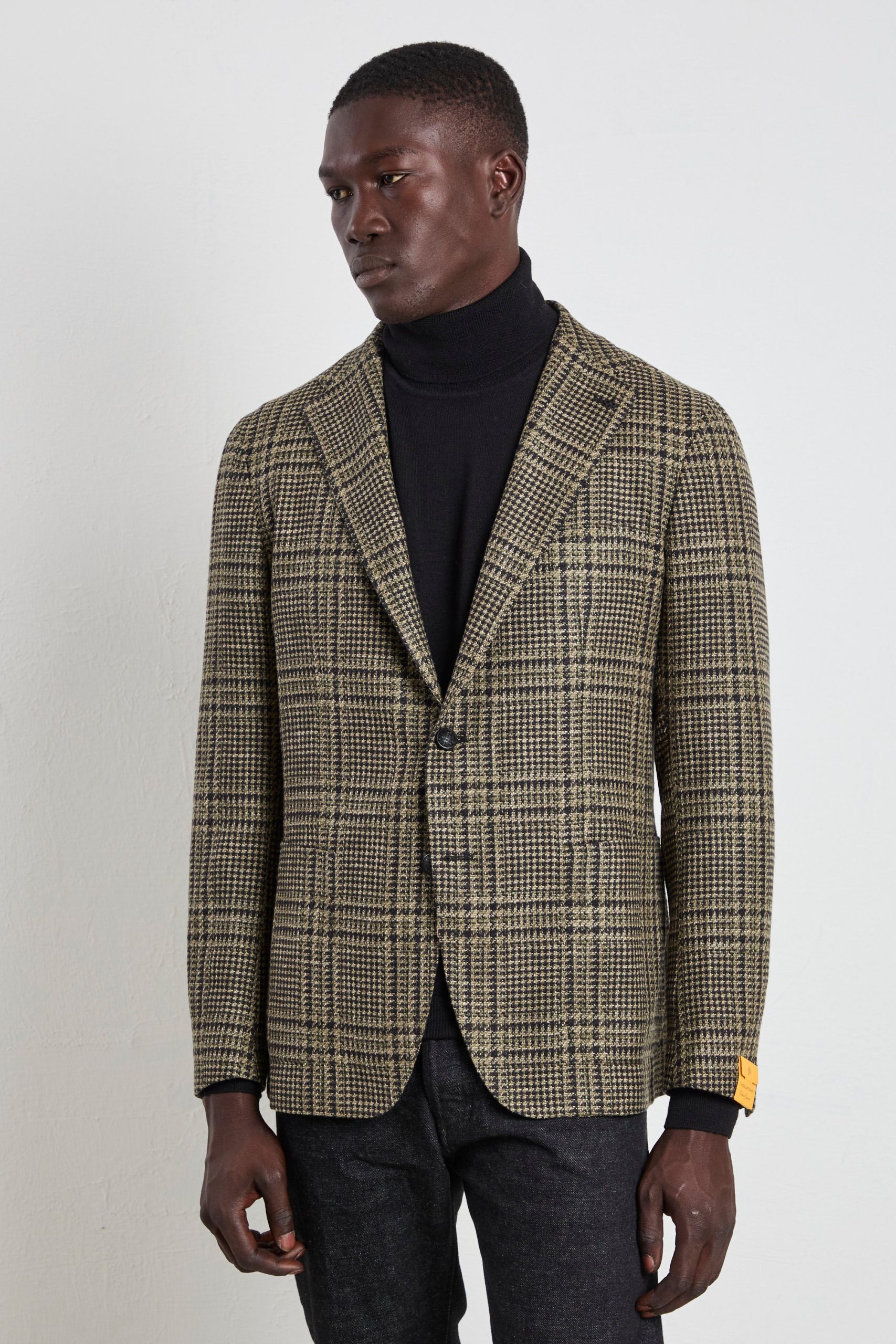 Tagliatore 2670 Giacca Principe di Galles largo verde