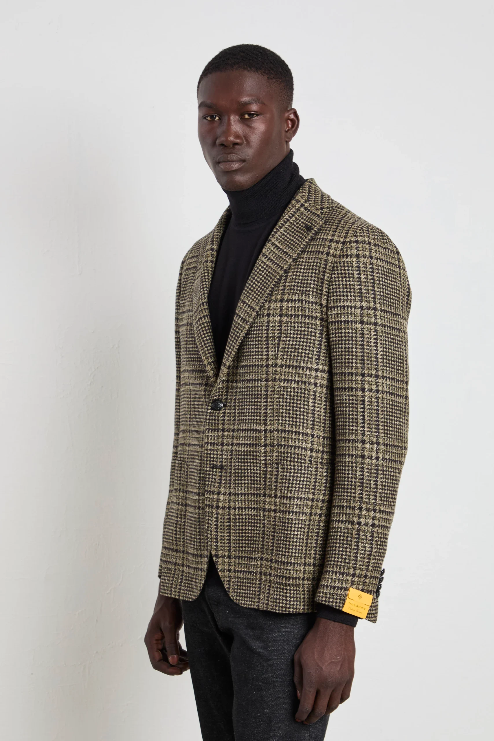 Tagliatore 2670 Giacca Principe di Galles largo verde - immagine 4