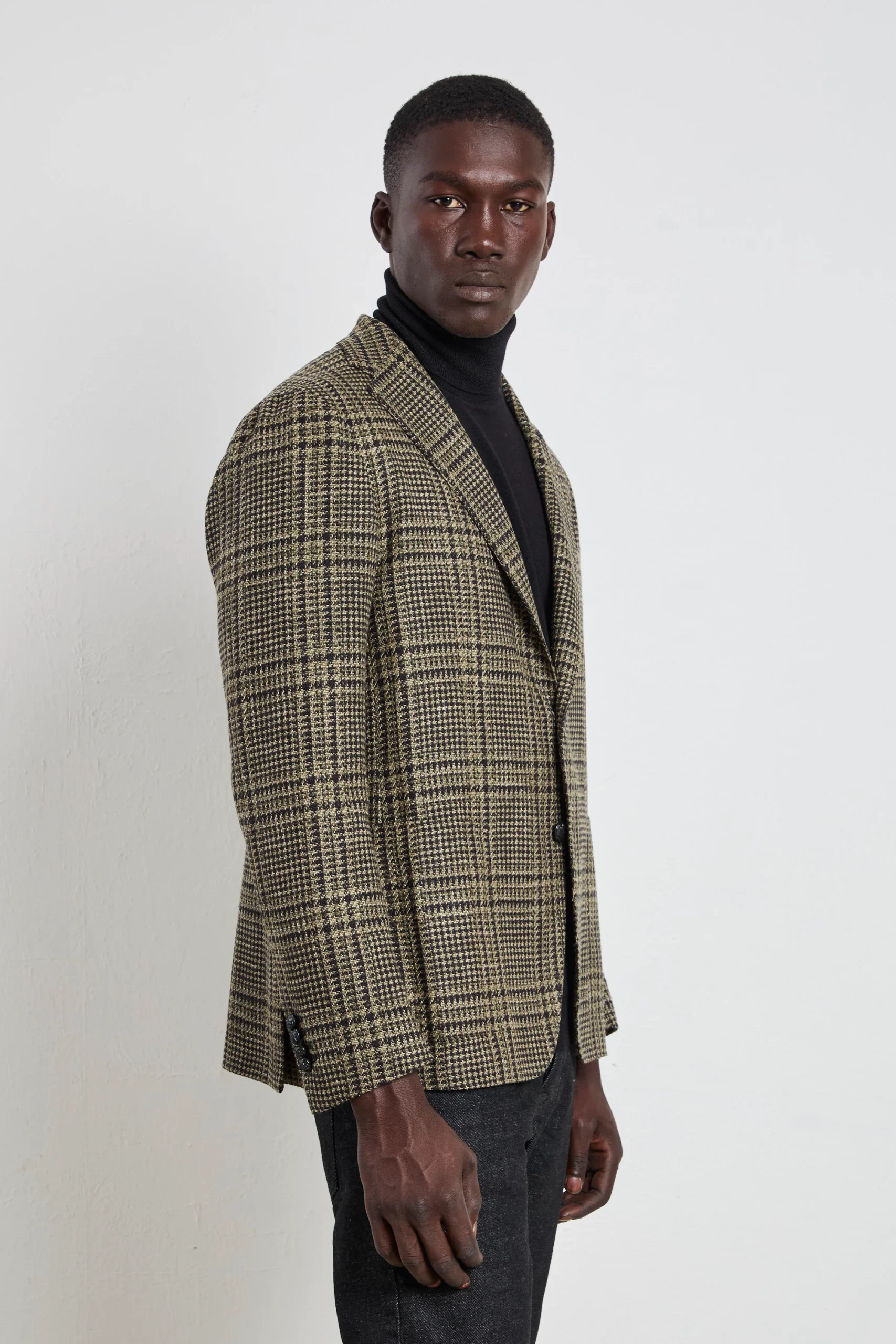 Tagliatore 2670 Giacca Principe di Galles largo verde - immagine 5