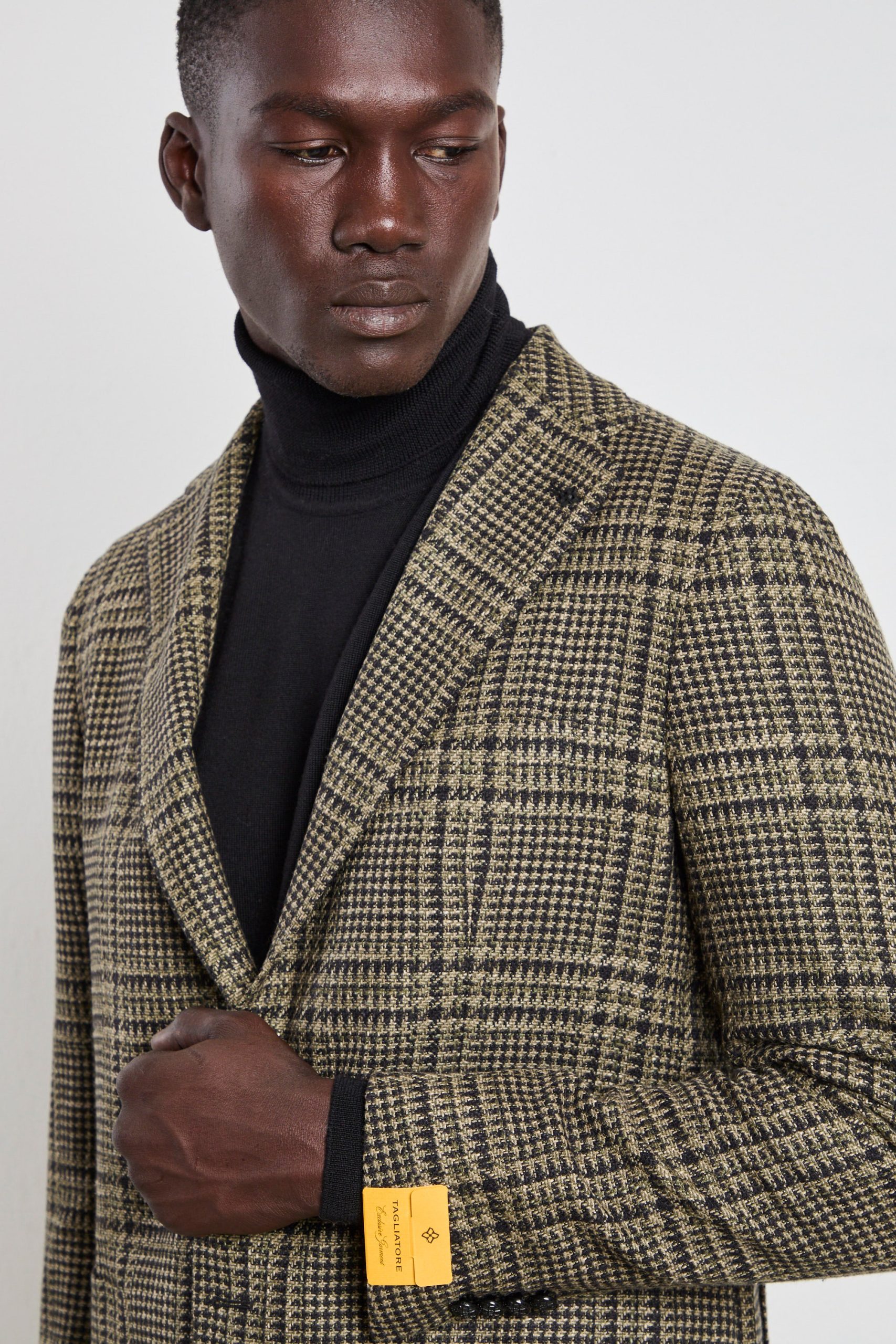 Tagliatore 2670 Giacca Principe di Galles largo verde - immagine 9