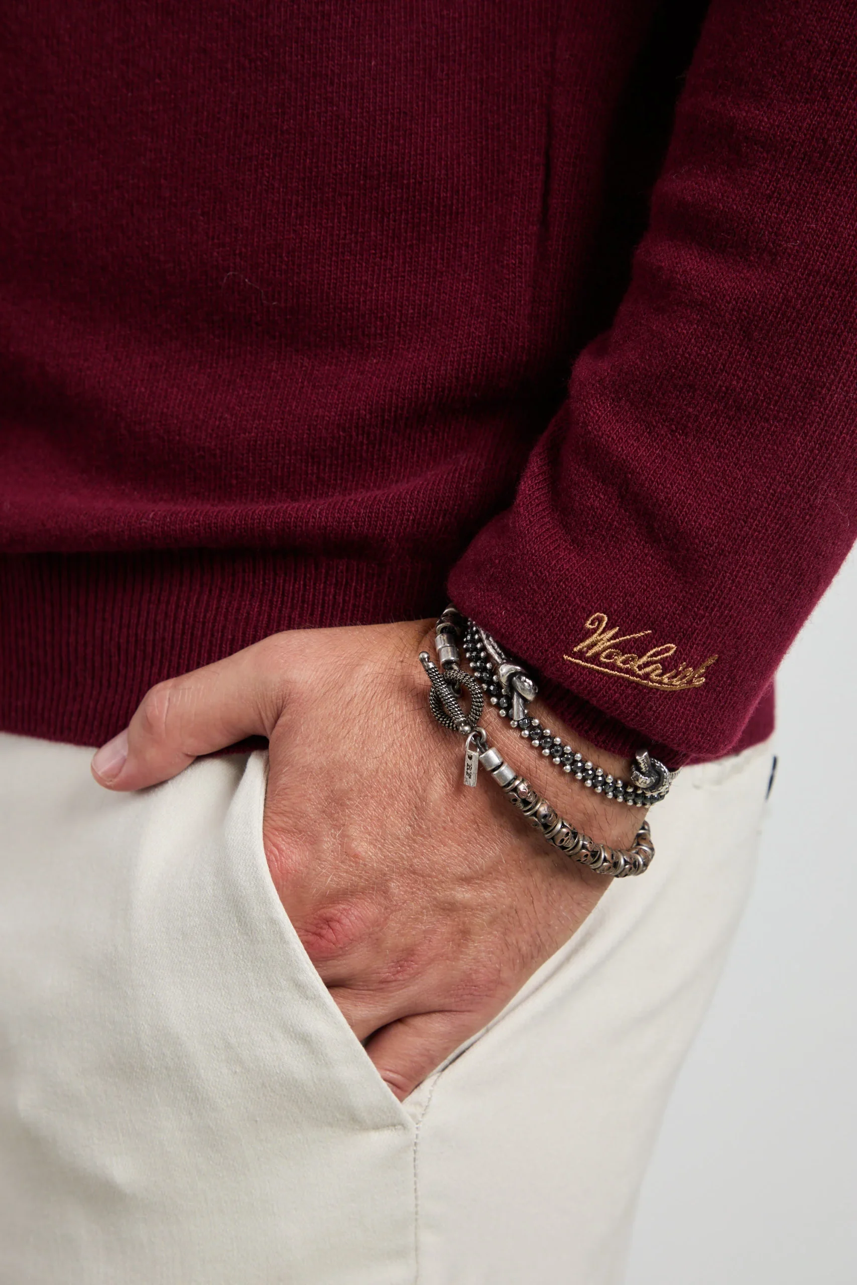 Woolrich 2693 Maglia bordeaux - immagine 3