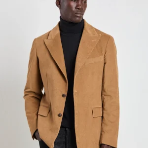 Reveres 2381 Giacca in velluto beige