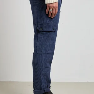 Reworked 2517 Pantalone blu Spillo velluto