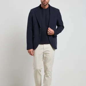 Reworked 2528 Giacca blu Campiglio velluto