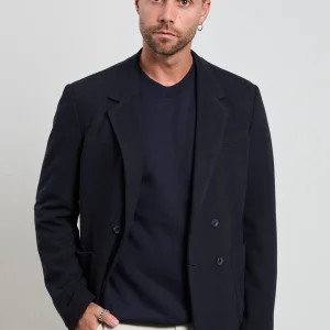 Reworked 2532 Giacca doppiopetto blu Asola