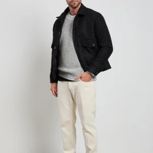 Reworked 2522 Overshirt nera bouclé