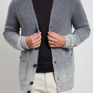 Arovescio 2050 Cardigan grigio sfumato
