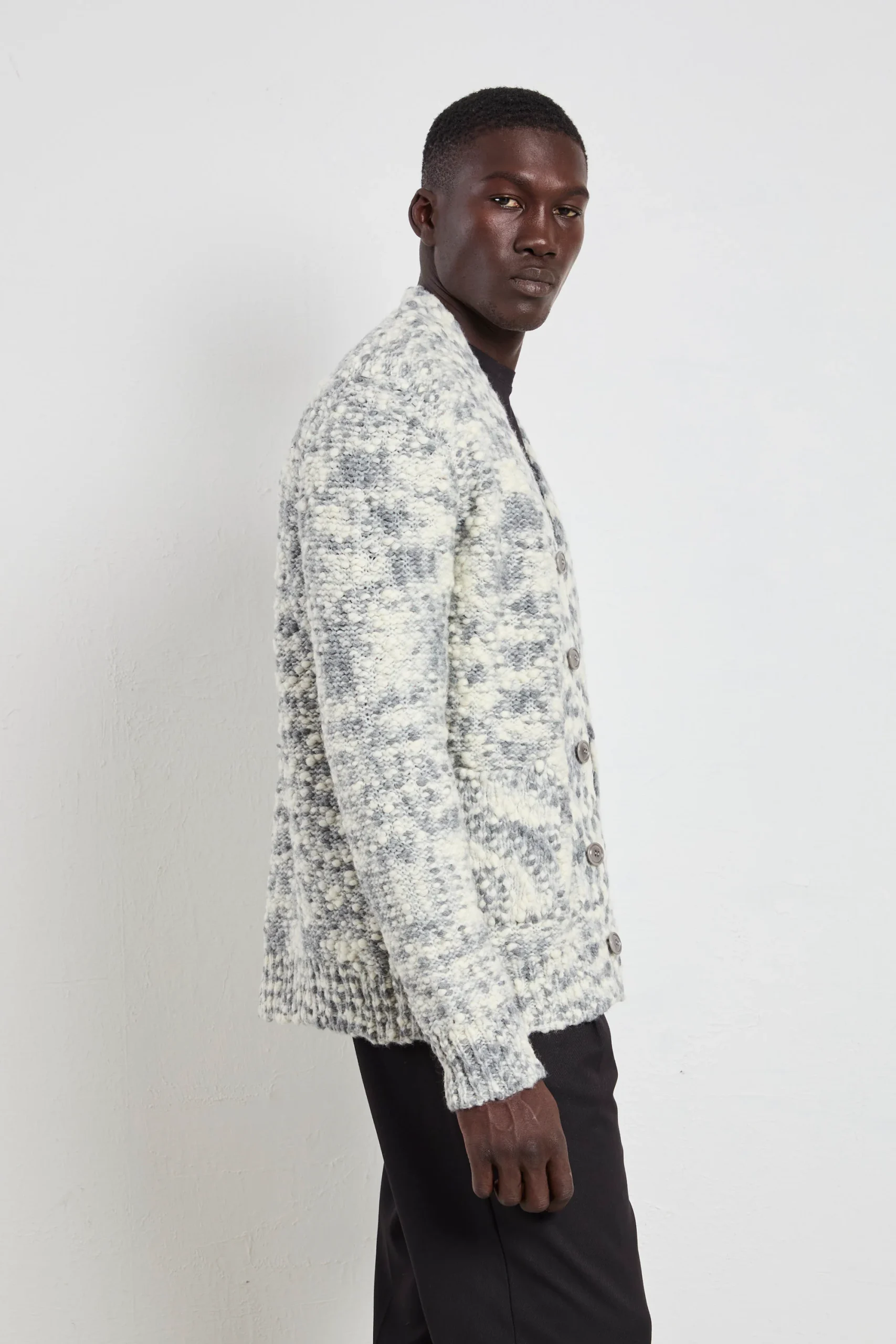 Daniele Fiesoli 2768 Cardigan grigio - immagine 5