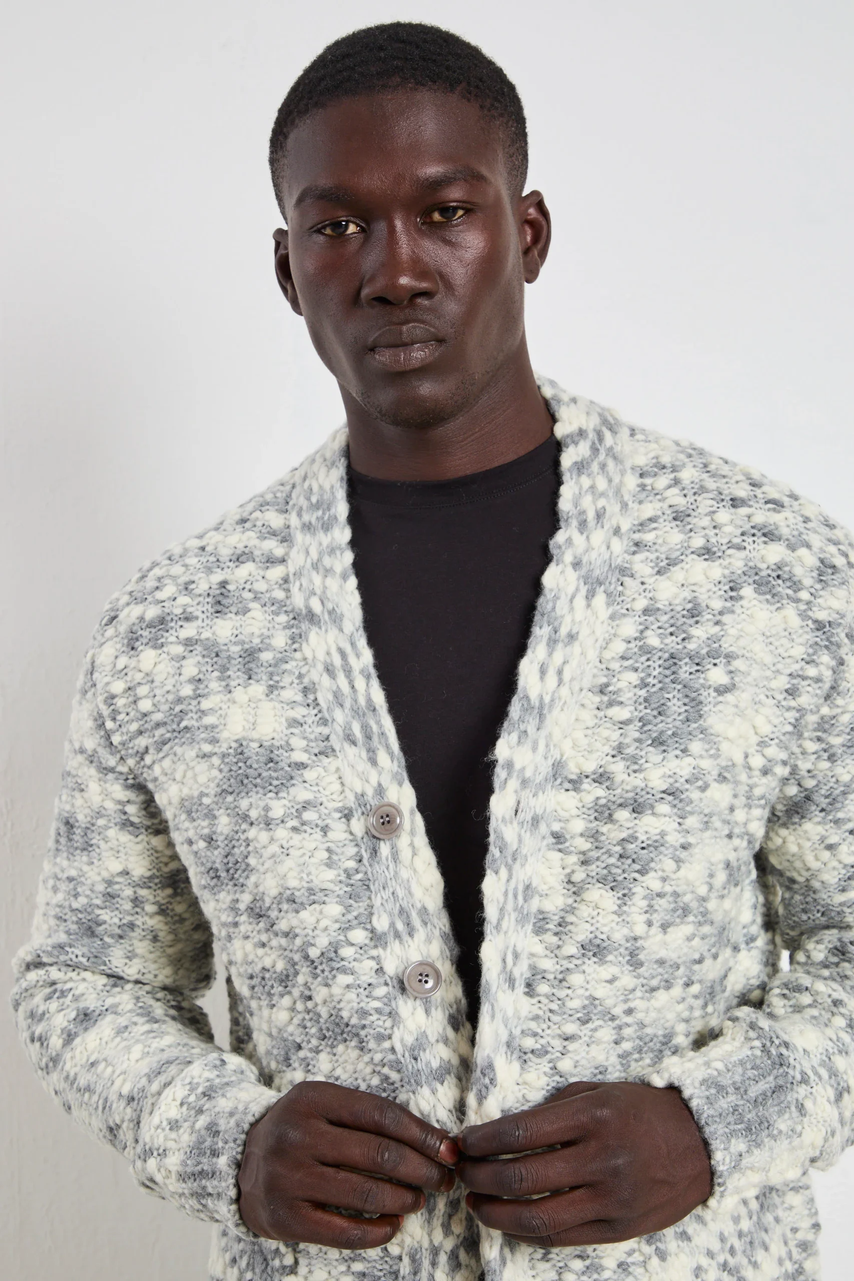 Daniele Fiesoli 2768 Cardigan grigio - immagine 7