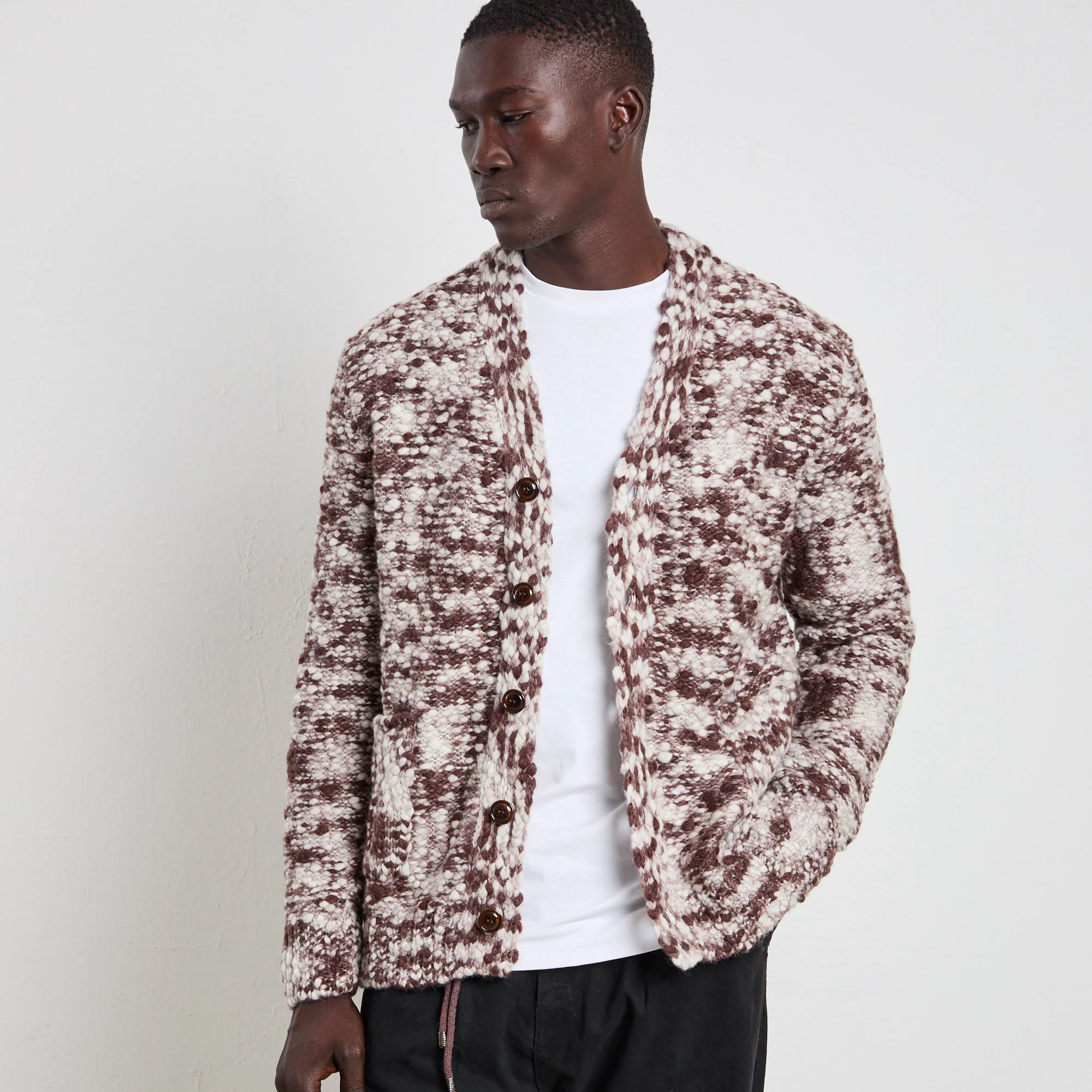 Daniele Fiesoli 2769 Cardigan marrone - immagine 7