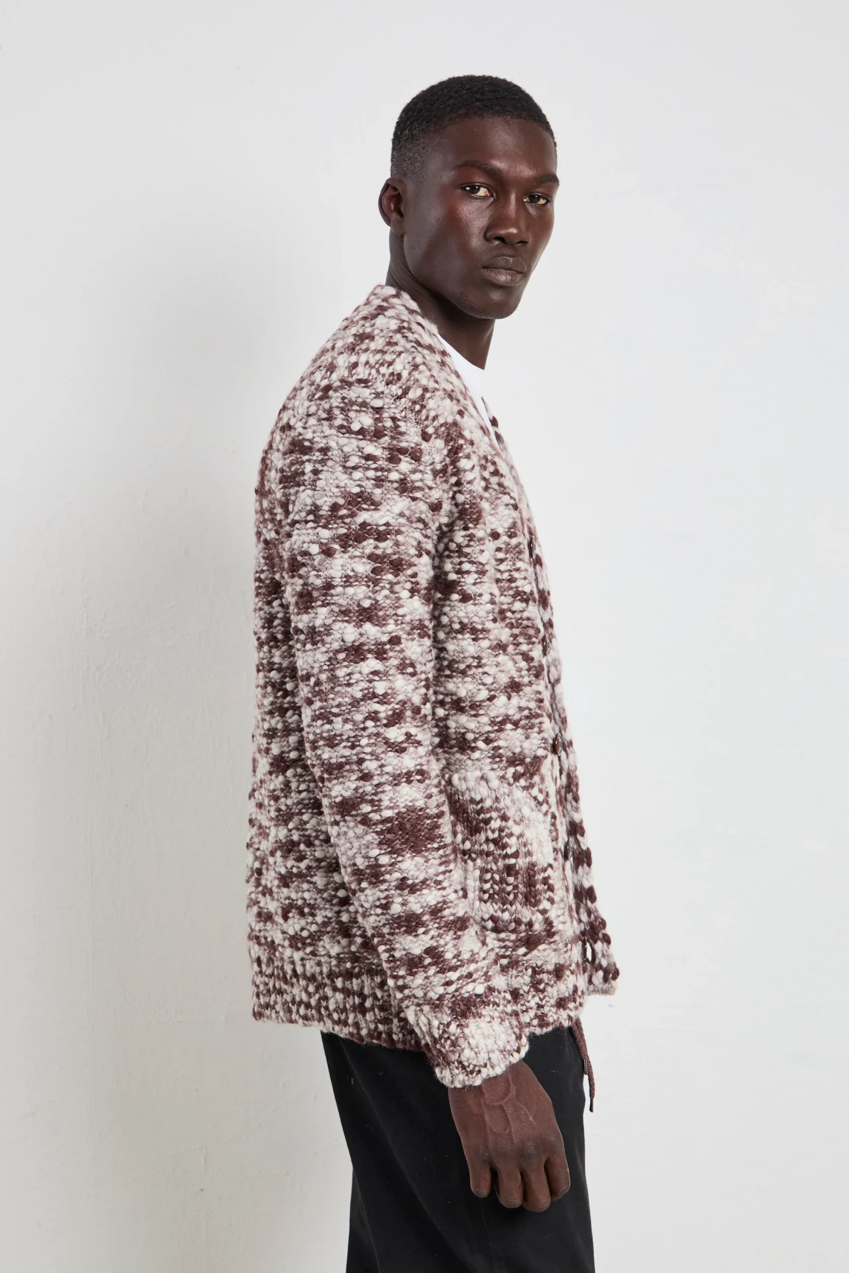 Daniele Fiesoli 2769 Cardigan marrone - immagine 5