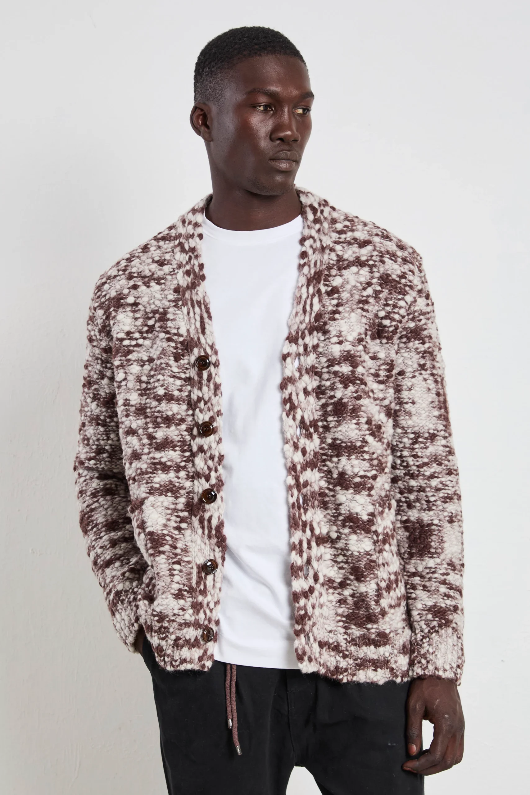 Daniele Fiesoli 2769 Cardigan marrone - immagine 3