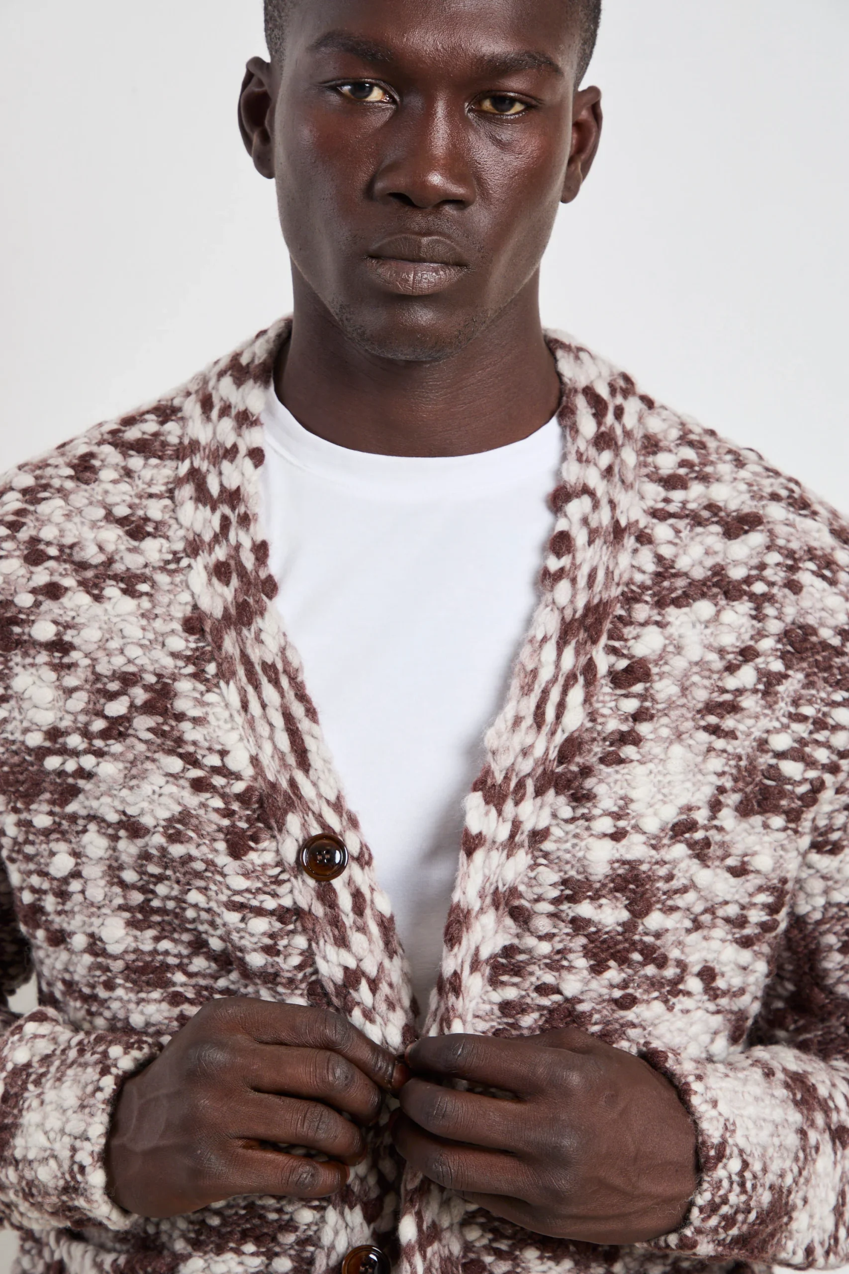 Daniele Fiesoli 2769 Cardigan marrone - immagine 6