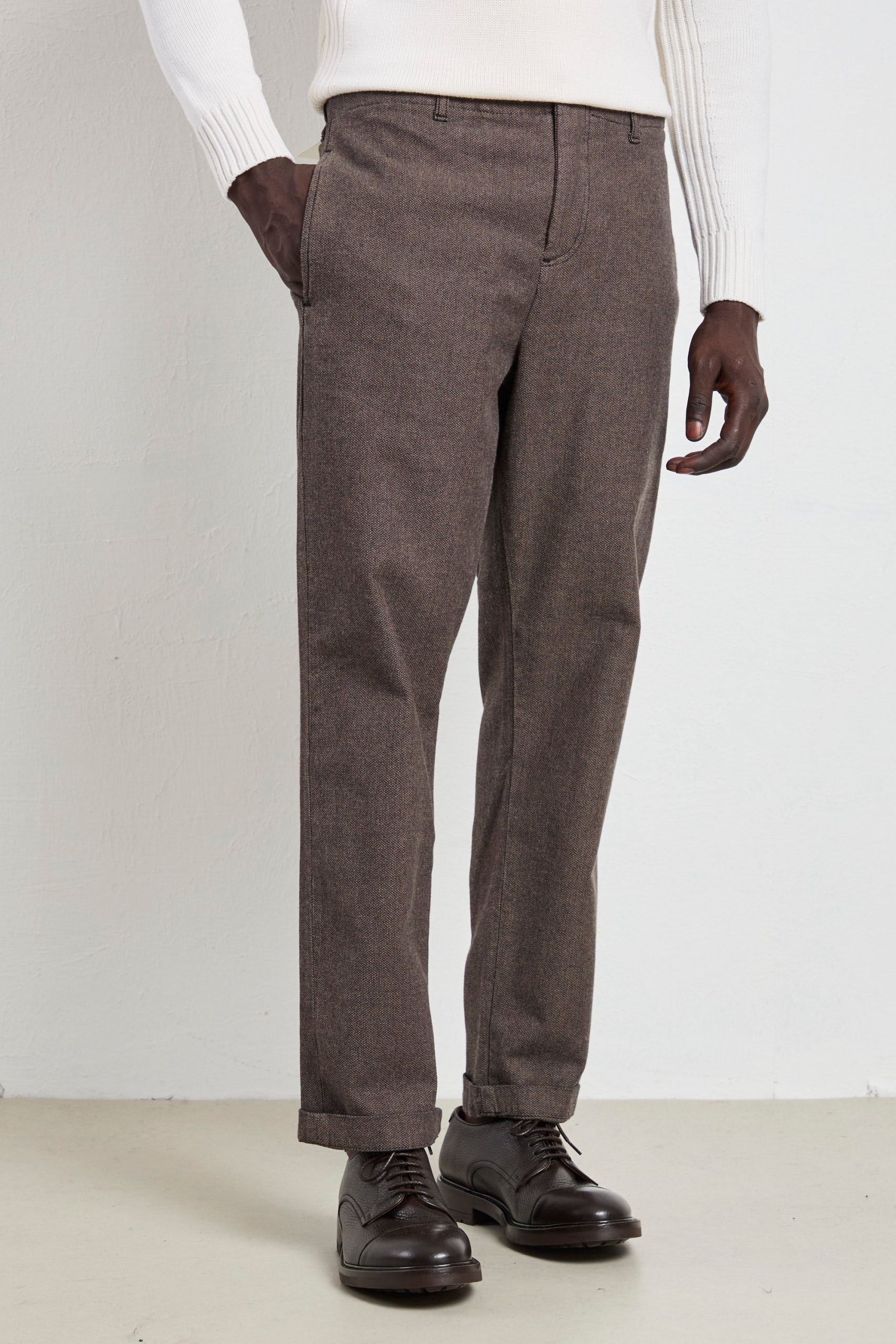 Clark 2101 Pantalone Ancon marrone microfantasia - immagine 4