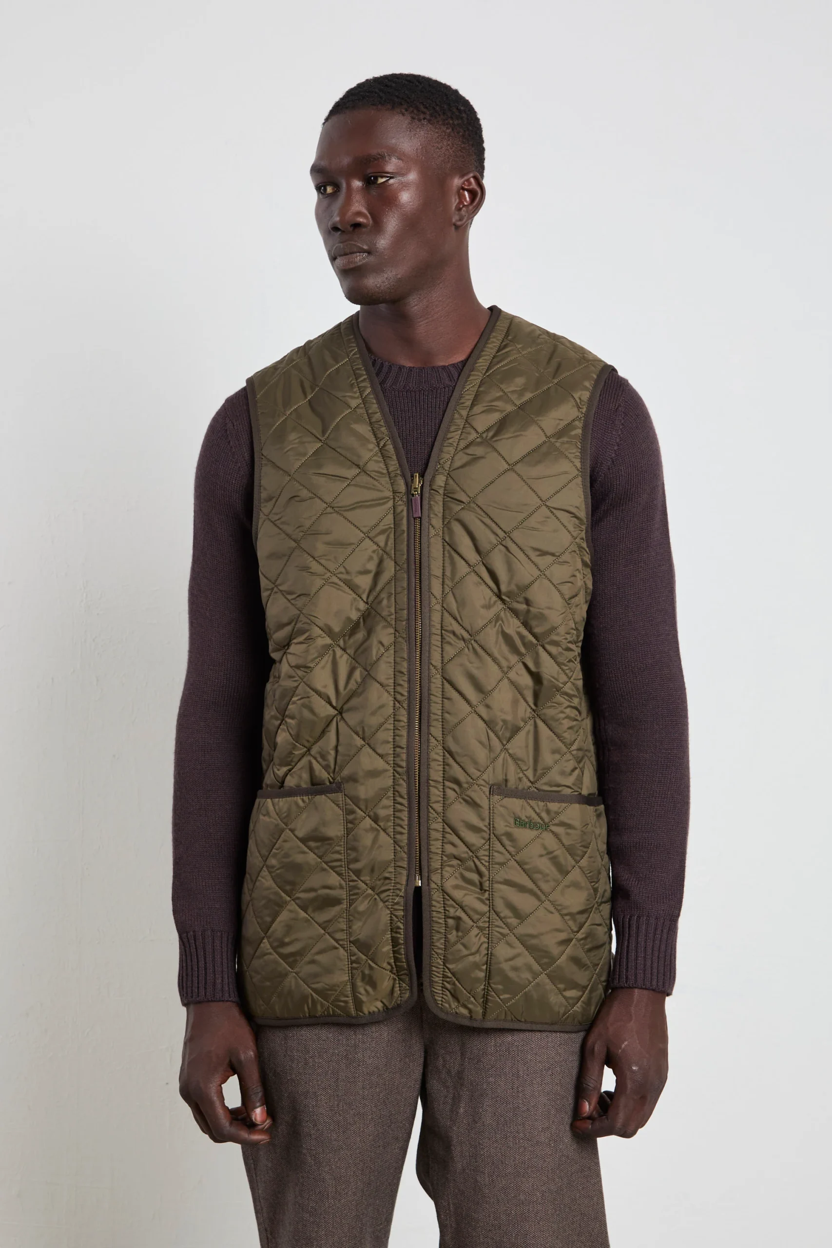 Barbour 2862 Gilet Polarquilt verde