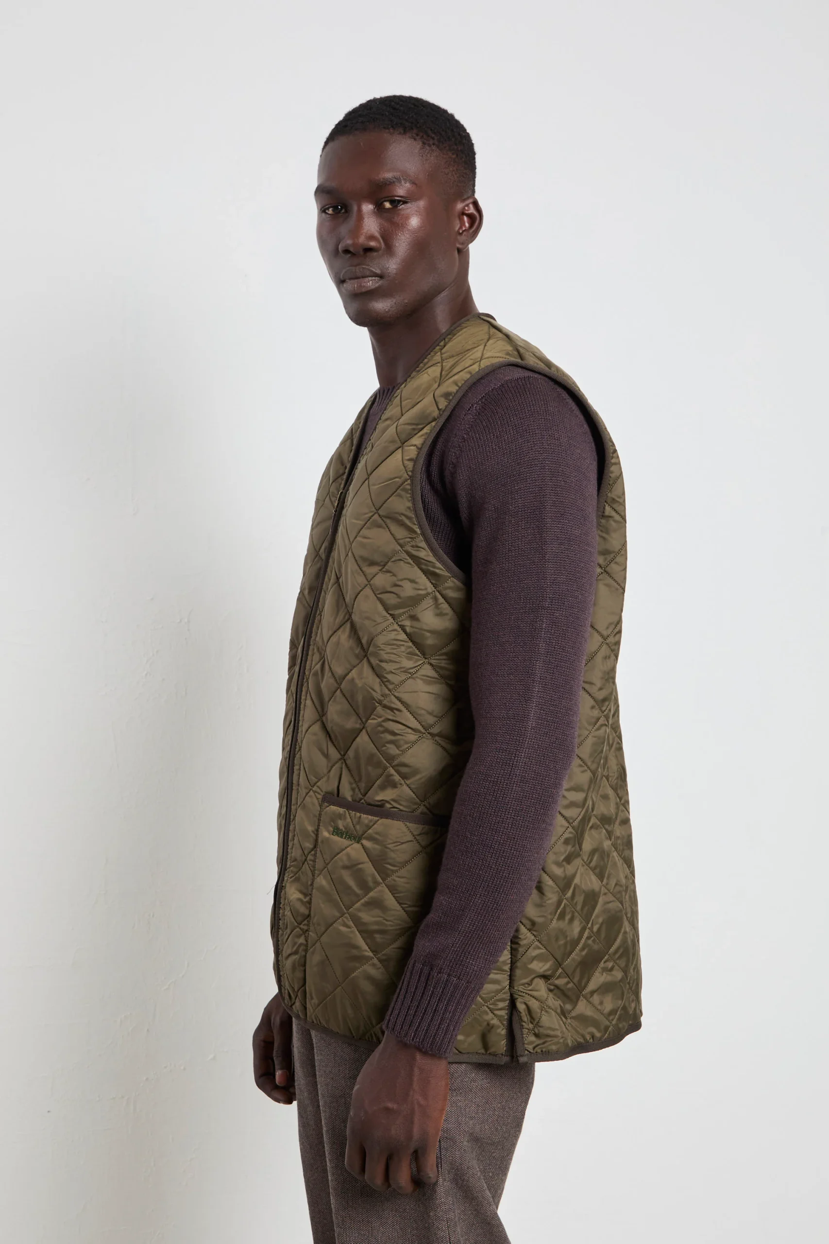 Barbour 2862 Gilet Polarquilt verde - immagine 4