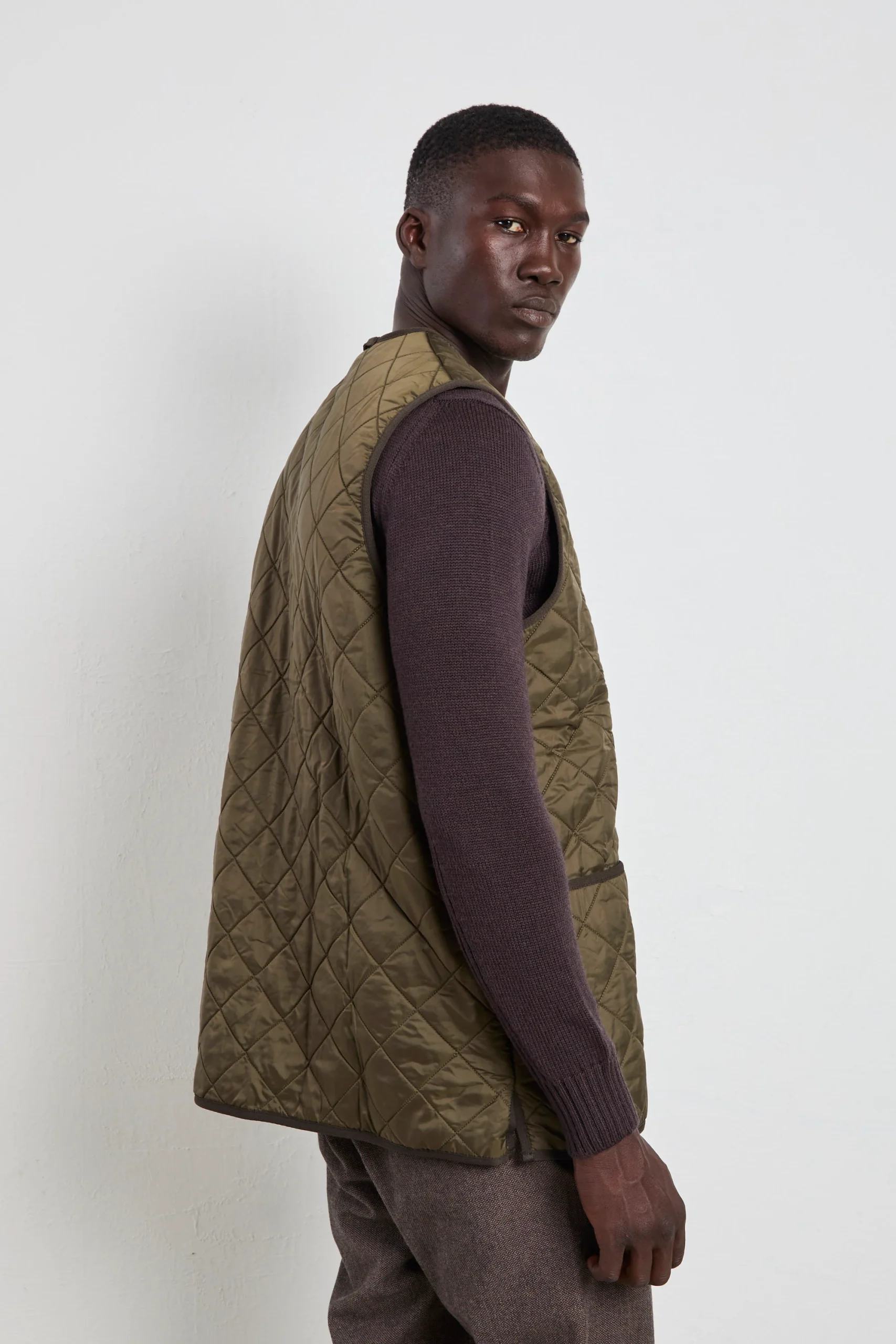 Barbour 2862 Gilet Polarquilt verde - immagine 3