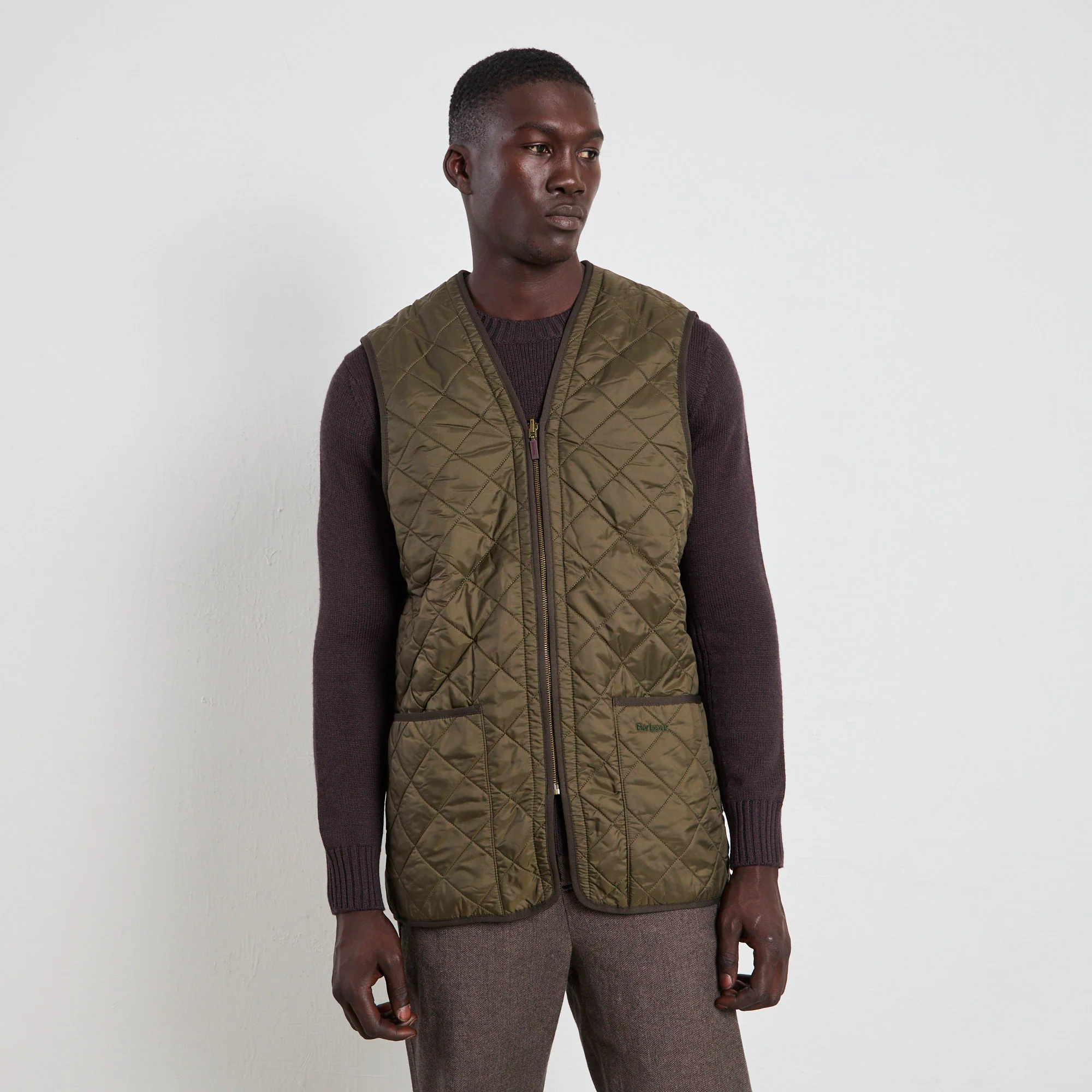 Barbour 2862 Gilet Polarquilt verde - immagine 7
